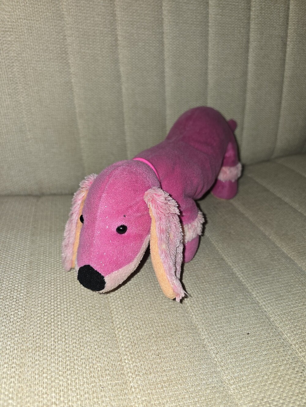 Webkinz Dazzle Dachshund -No Code Pink Dog Stuffed Animal Plush Toy HM473 GANZ